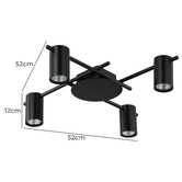 Lunescent Lighting Meira Adjustable 4 Light Spotlight