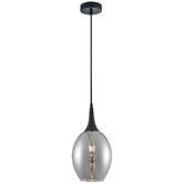 Lunescent Lighting Brote Glass &amp; Iron Pendant Light