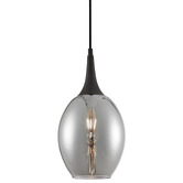 Lunescent Lighting Brote Glass &amp; Iron Pendant Light