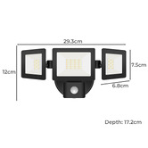 Lunescent Lighting Tri-CCT LED Security Light with Sensor