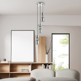 Lunescent Lighting Clessidra Iron 3 Light Pendant