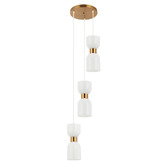Lunescent Lighting Clessidra Iron 3 Light Pendant
