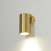 Lunescent Lighting Lustro GU10 Brass Fixed Exterior Wall Washer Spotlight