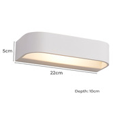 Lunescent Lighting Dhaka Up/Down Tri-Colour LED Wall Light