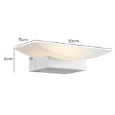 Lunescent Lighting Helsinki Aluminium Tri-Colour LED Wall Light