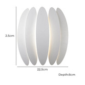 Lunescent Lighting Tijuana Aluminium Tri-Colour LED Wall Light