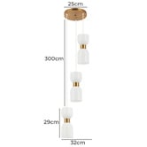 Lunescent Lighting Clessidra Iron 3 Light Pendant