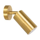 Lunescent Lighting Lustro GU10 Brass Adjustable Exterior Wall Spotlight