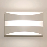 Lunescent Lighting Cardiff Aluminium Tri-Colour LED Up/Down Wall Light