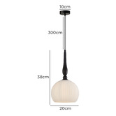 Lunescent Lighting Fuller Iron Pendant Light