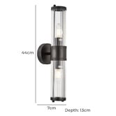 Lunescent Lighting Lucca Iron Up/Down Wall Light