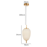 Lunescent Lighting Nahia Drop Iron Pendant Light