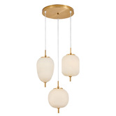 Lunescent Lighting Nahia Multi Iron 3 Light Pendant