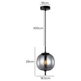 Lunescent Lighting Nahia Round Iron Pendant Light
