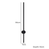 Lunescent Lighting Dalton Aluminium LED Wall Light
