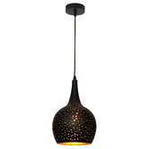 Lunescent Lighting Delaware Teardrop Perforated Metal Pendant Light