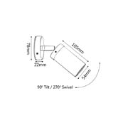 Lunescent Lighting MR16 Adjustable Outdoor Wall Light
