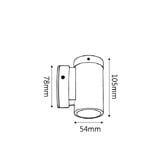 Lunescent Lighting MR16 Fixed Outdoor Wall Light