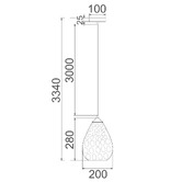 Lunescent Lighting Kyler Glass Pendant Light