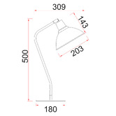 Lunescent Lighting Eliora Iron Desk Lamp