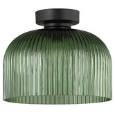 Lunescent Lighting Xamira Iron &amp; Glass DIY Batten Fix Light