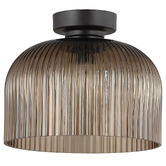 Lunescent Lighting Xamira Iron &amp; Glass DIY Batten Fix Light