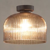 Lunescent Lighting Xamira Iron &amp; Glass DIY Batten Fix Light