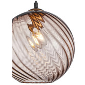 Lunescent Lighting Zora Iron &amp; Glass Pendant Light