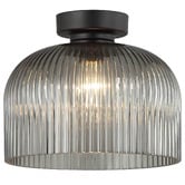 Lunescent Lighting Xamira Iron &amp; Glass DIY Batten Fix Light