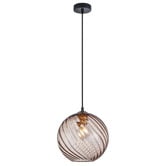 Lunescent Lighting Zora Iron &amp; Glass Pendant Light