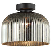 Lunescent Lighting Xamira Iron &amp; Glass DIY Batten Fix Light