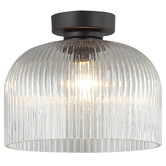 Lunescent Lighting Xamira Iron &amp; Glass DIY Batten Fix Light