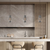 Lunescent Lighting Elio Iron &amp; Glass Pendant Light