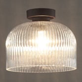 Lunescent Lighting Xamira Iron &amp; Glass DIY Batten Fix Light