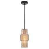 Lunescent Lighting Elio Iron &amp; Glass Pendant Light