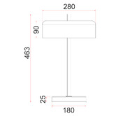 Lunescent Lighting Vion Iron Table Lamp