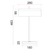 Lunescent Lighting Vion Iron Table Lamp