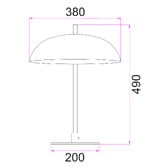 Lunescent Lighting Licht Iron Table Lamp