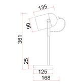 Lunescent Lighting Suren Iron Desk Lamp