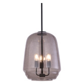Lunescent Lighting Ender Iron Round 3 Light Pendant