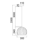 Lunescent Lighting Amaris Iron Pendant Light