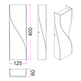 Lunescent Lighting Maelle LED Outdoor Up/Down Wall Light