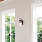 Lunescent Lighting Nakoa Iron &amp; Glass Wall Light