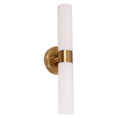 Lunescent Lighting Nyra Iron &amp; Glass Up/Down Wall Light