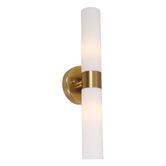 Lunescent Lighting Nyra Iron &amp; Glass Up/Down Wall Light