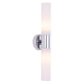 Lunescent Lighting Nyra Iron &amp; Glass Up/Down Wall Light