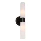 Lunescent Lighting Nyra Iron &amp; Glass Up/Down Wall Light