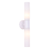 Lunescent Lighting Nyra Iron &amp; Glass Up/Down Wall Light
