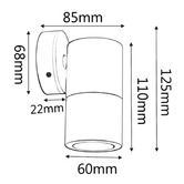 Lunescent Lighting Orin Fixed Outdoor Wall Spotlight