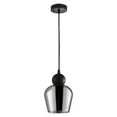 Lunescent Lighting Champan Glass &amp; Iron Pendant Light